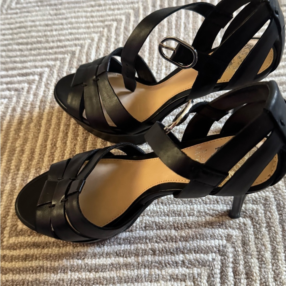 Vince Camuto Black Strappy Heels - Picture 7 of 10